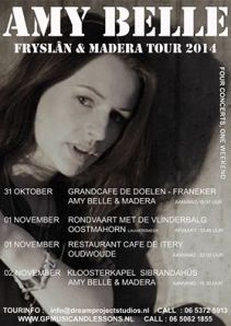 Amy Belle on Tour - neue Auftritte in den Niederlanden